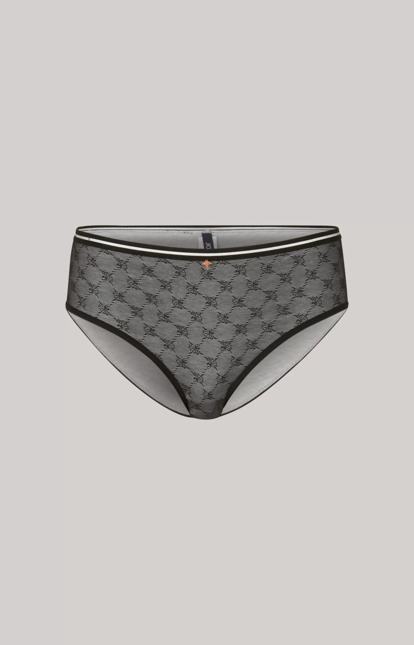 Panty in Light Grey Melange/Black