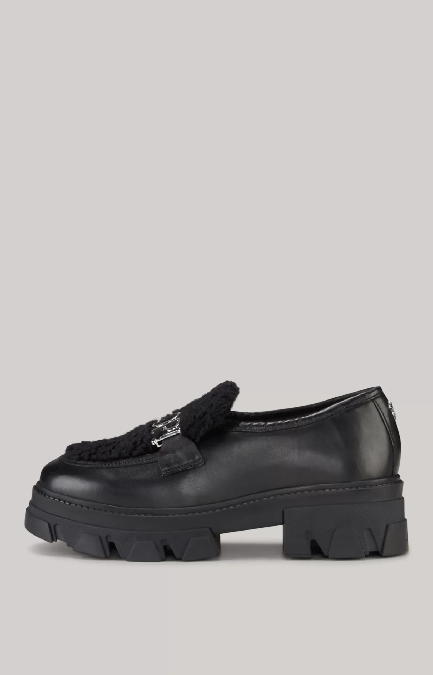 Peluche Camy Slip-on Loafers in Black