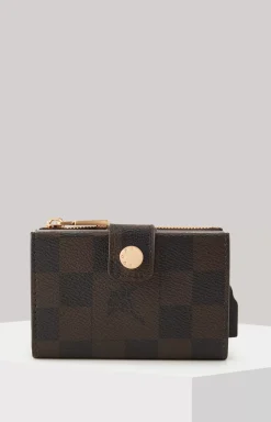 Piazza Edition C-Four Card Case in Brown/Black/Orange