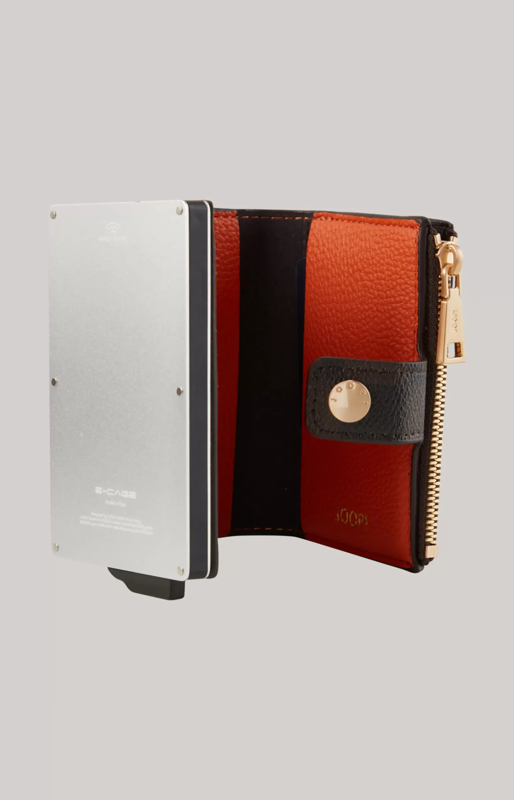 Piazza Edition C-Four Card Case in Brown/Black/Orange