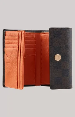 Piazza Edition Cosma Wallet in Brown/Black/Orange