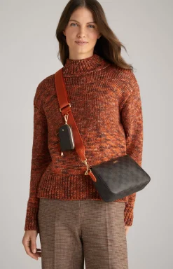 Piazza Edition Jasmina Shoulder Bag in Brown/Black/Orange