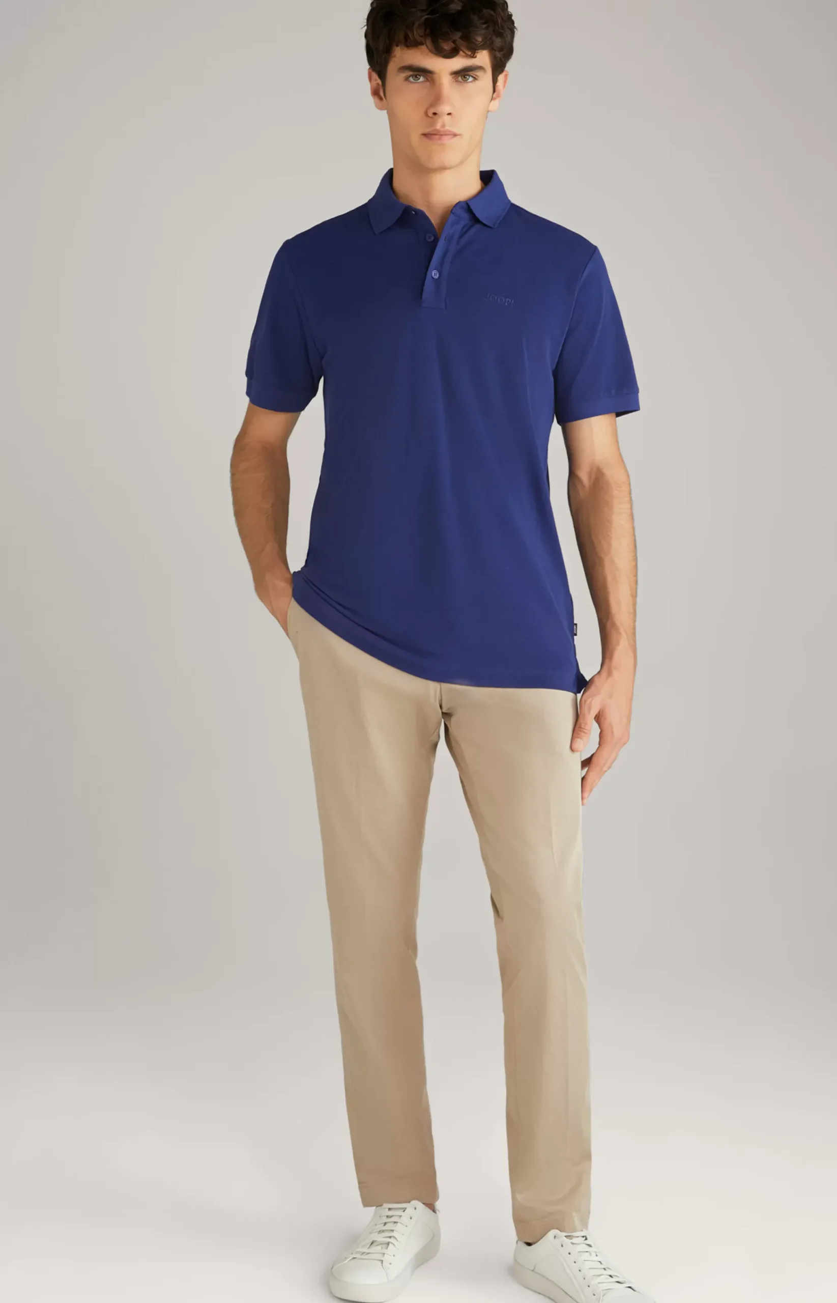 Primus Cotton Polo Shirt in Navy
