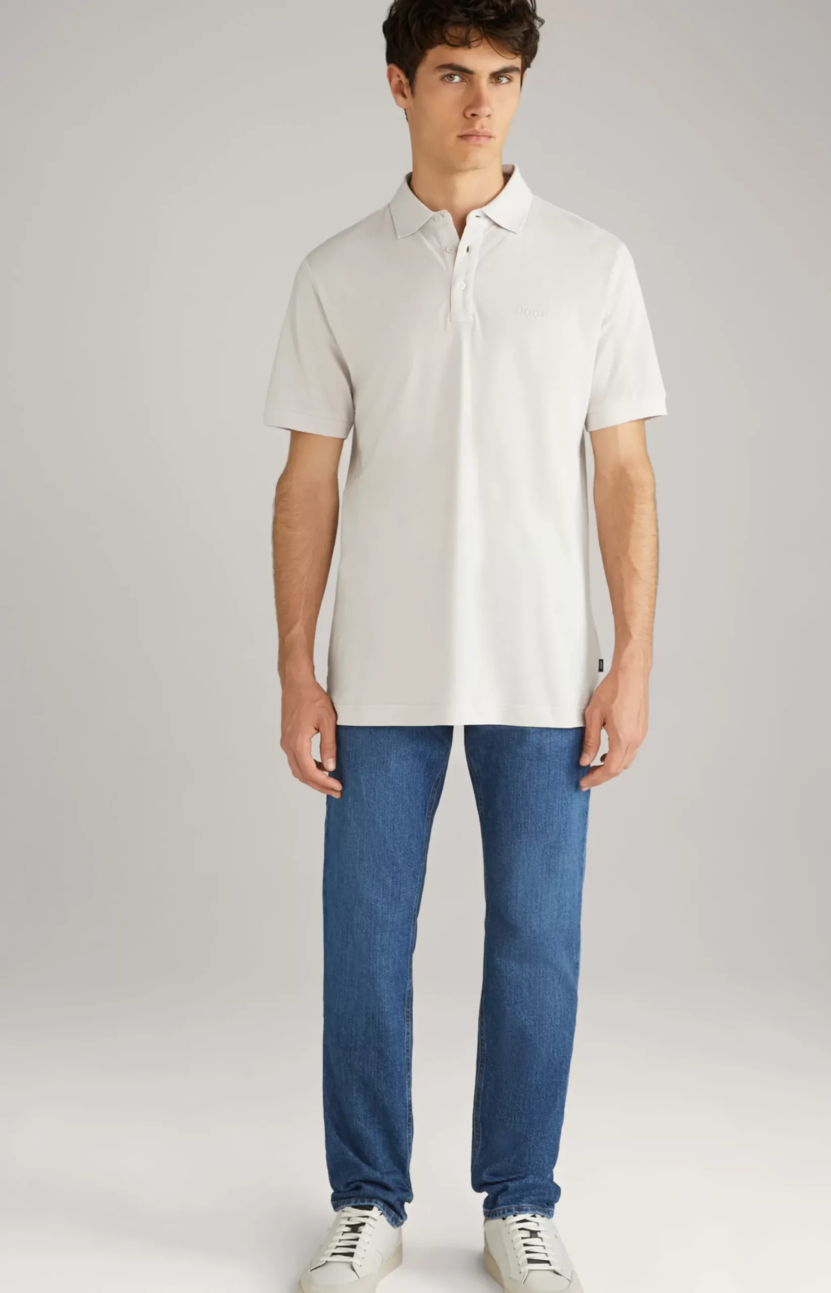 Primus Cotton Polo Shirt in Beige