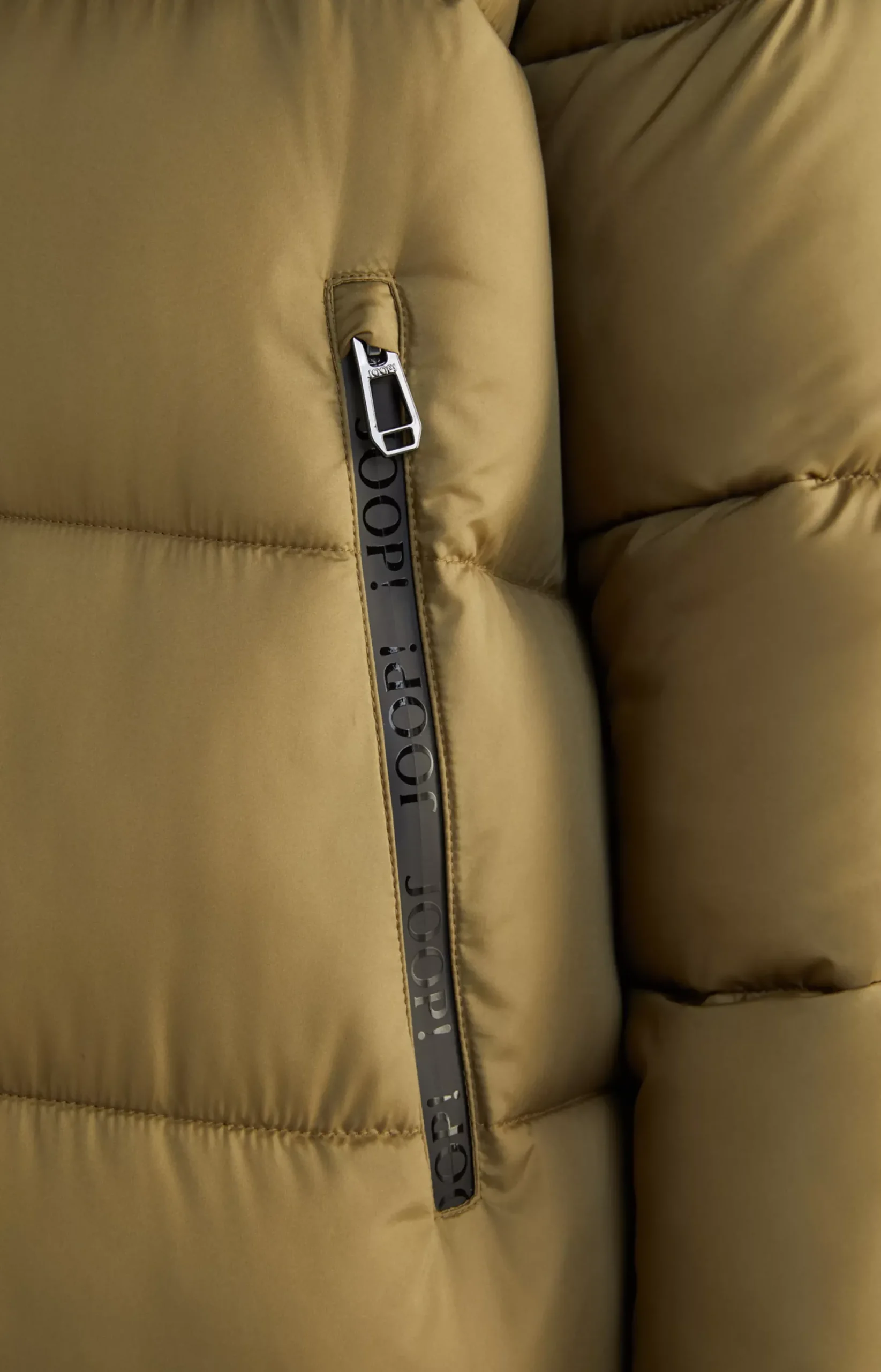 Quilted Coat in Olive
