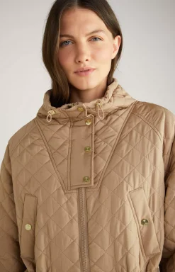Quilted Jacket in Beige