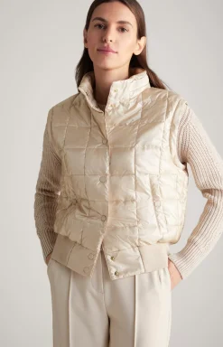 Quilted Jacket in Champagne