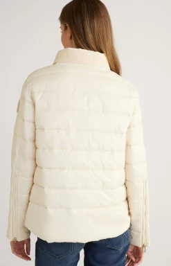 Quilted Jacket in Light Beige
