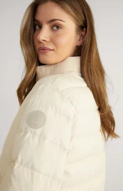 Quilted Jacket in Light Beige