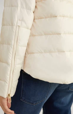 Quilted Jacket in Light Beige