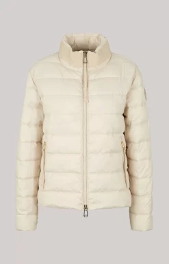 Quilted Jacket in Light Beige
