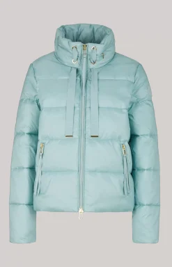 Quilted Jacket in Light Blue