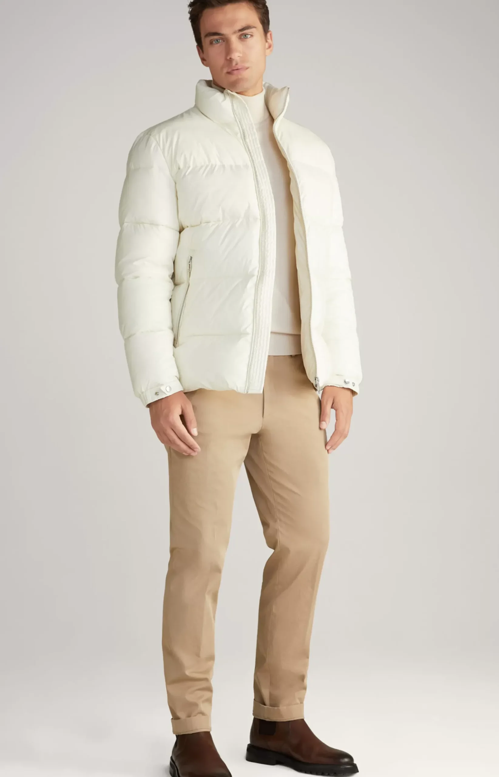 Quilted Jacket in Off-White