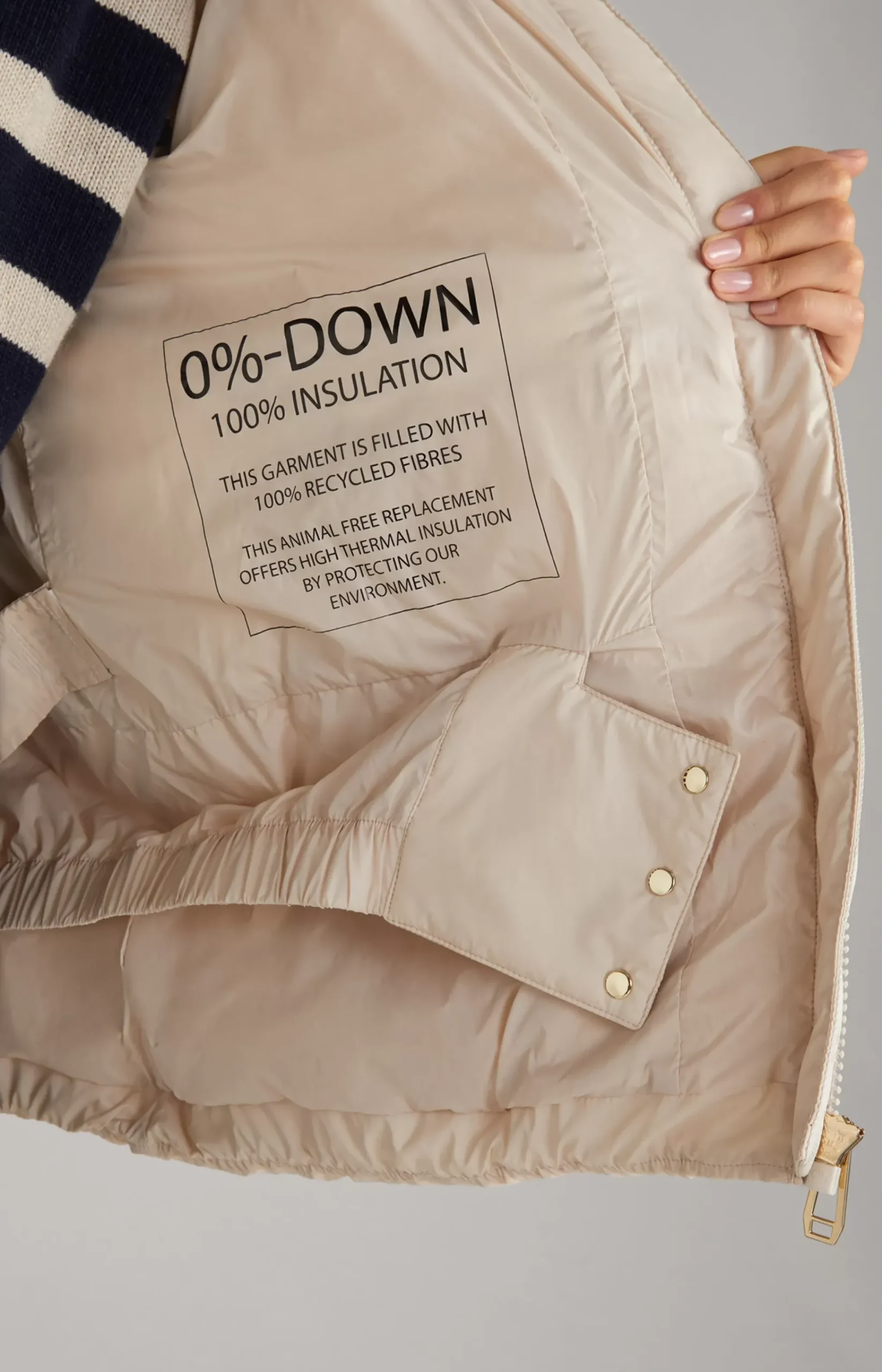 Quilted Jacket in Off-White
