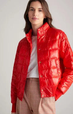 Quilted Jacket in Red