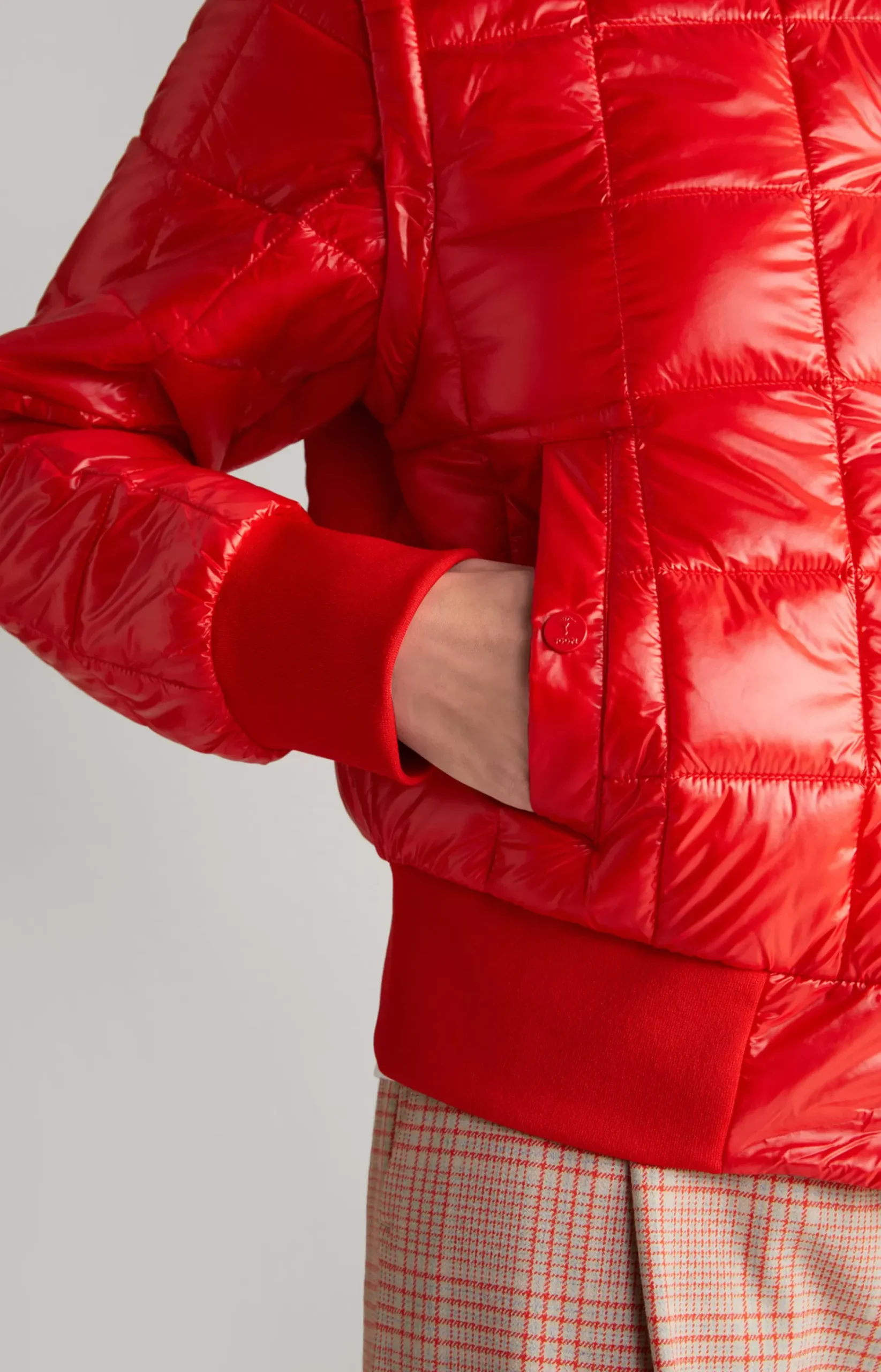 Quilted Jacket in Red