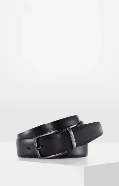 Reversible Belt in Black/Dark Blue