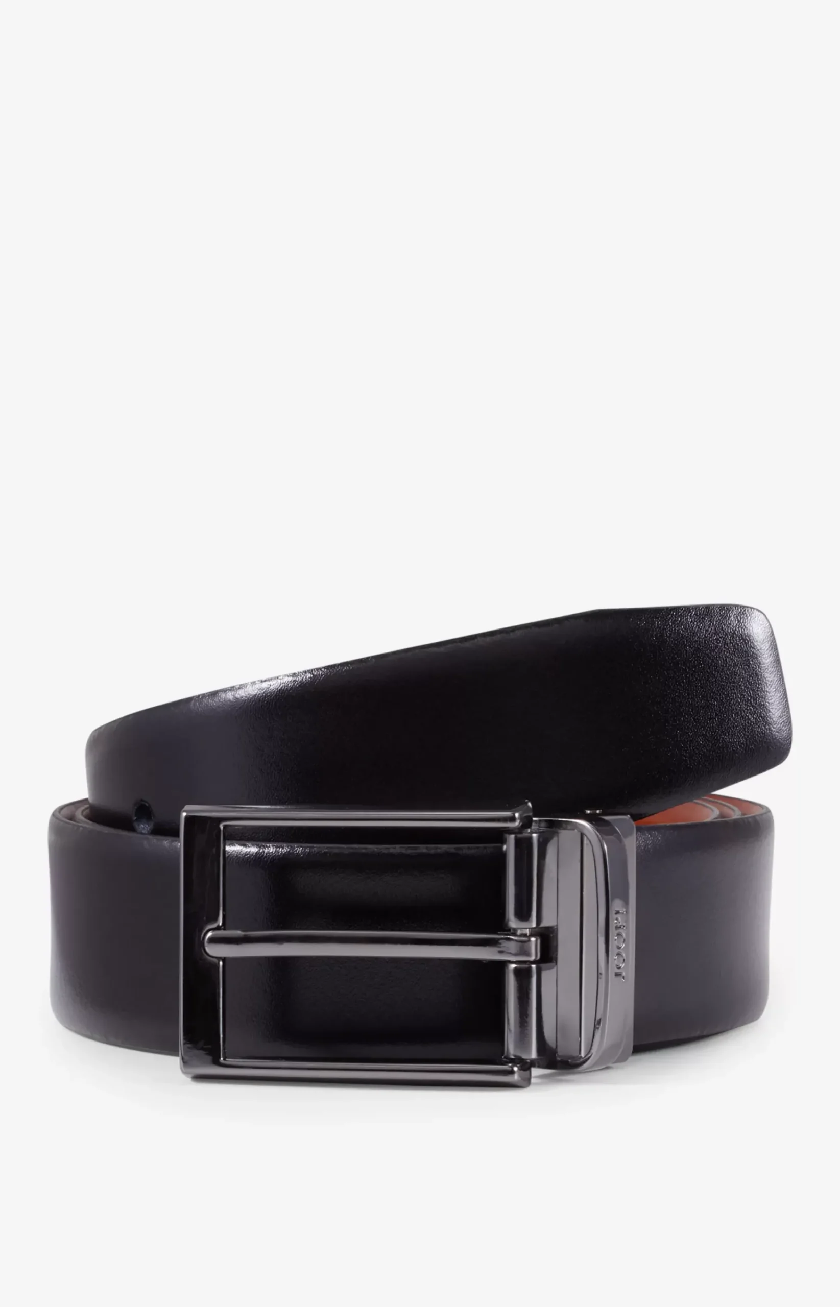 Reversible Belt in Cognac/Black