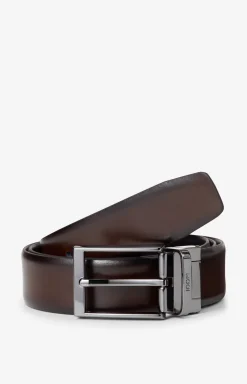 Reversible Belt in Dark Brown/Black