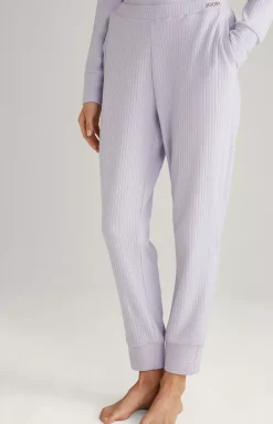 Ribbed Loungewear Joggers in Lavender