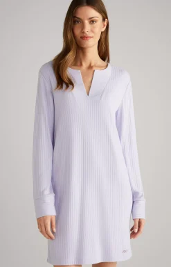 Ribbed Loungewear Shirt in Lavender
