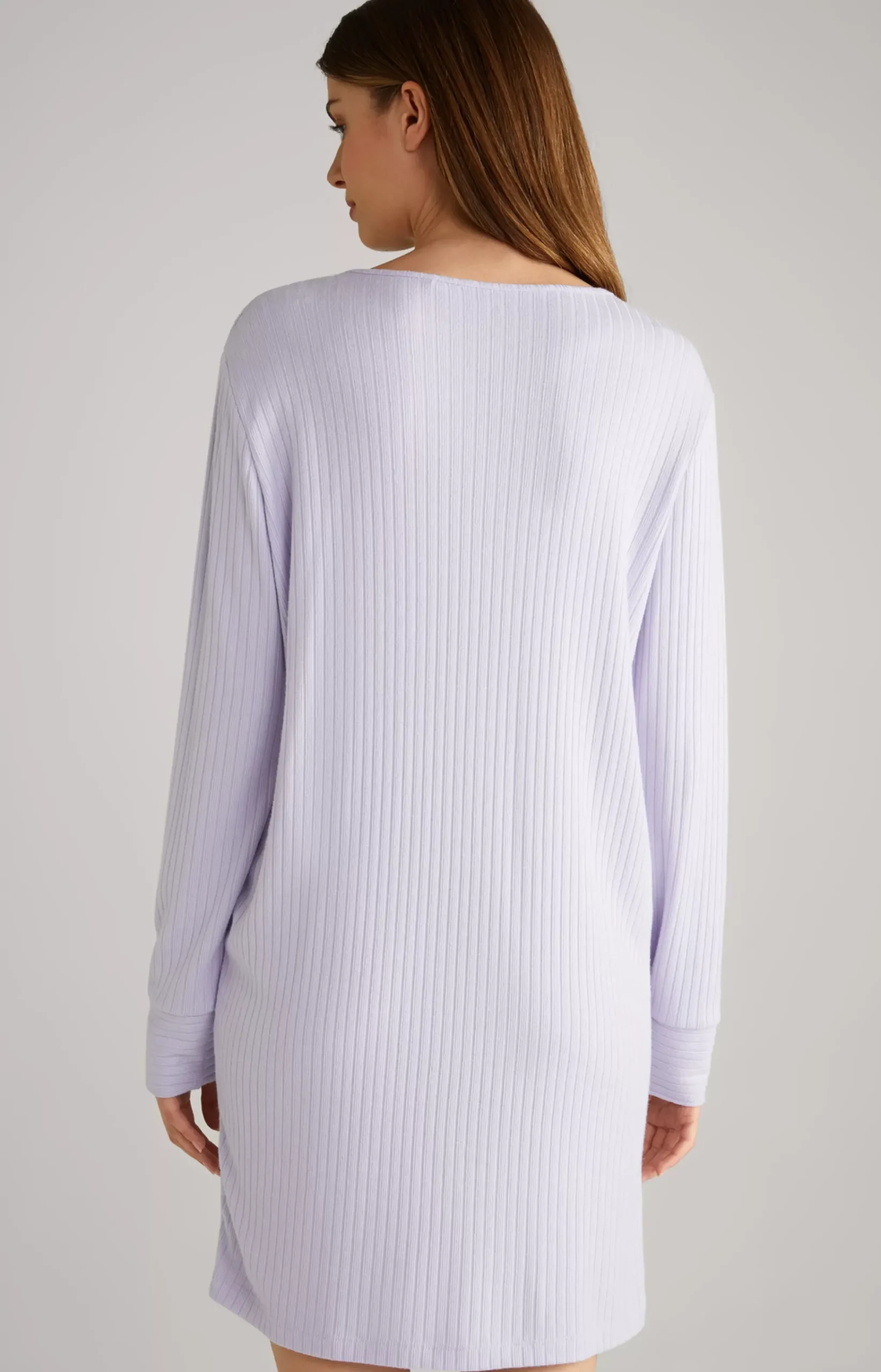 Ribbed Loungewear Shirt in Lavender