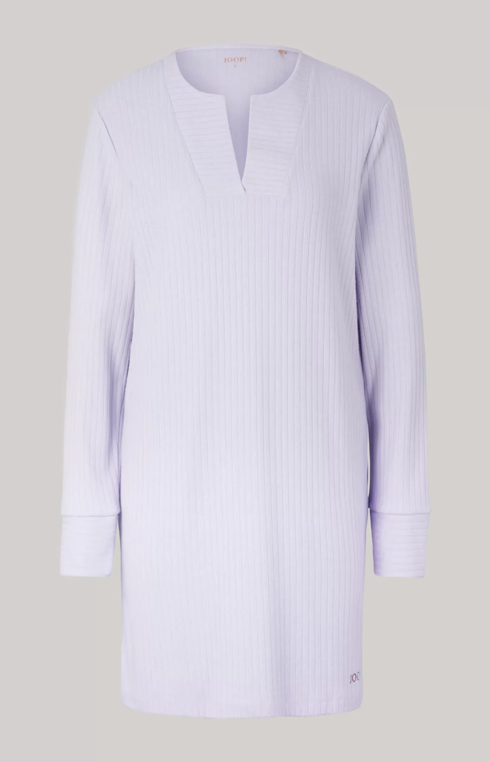 Ribbed Loungewear Shirt in Lavender