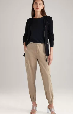 Ribbed-knit Jacket in Black