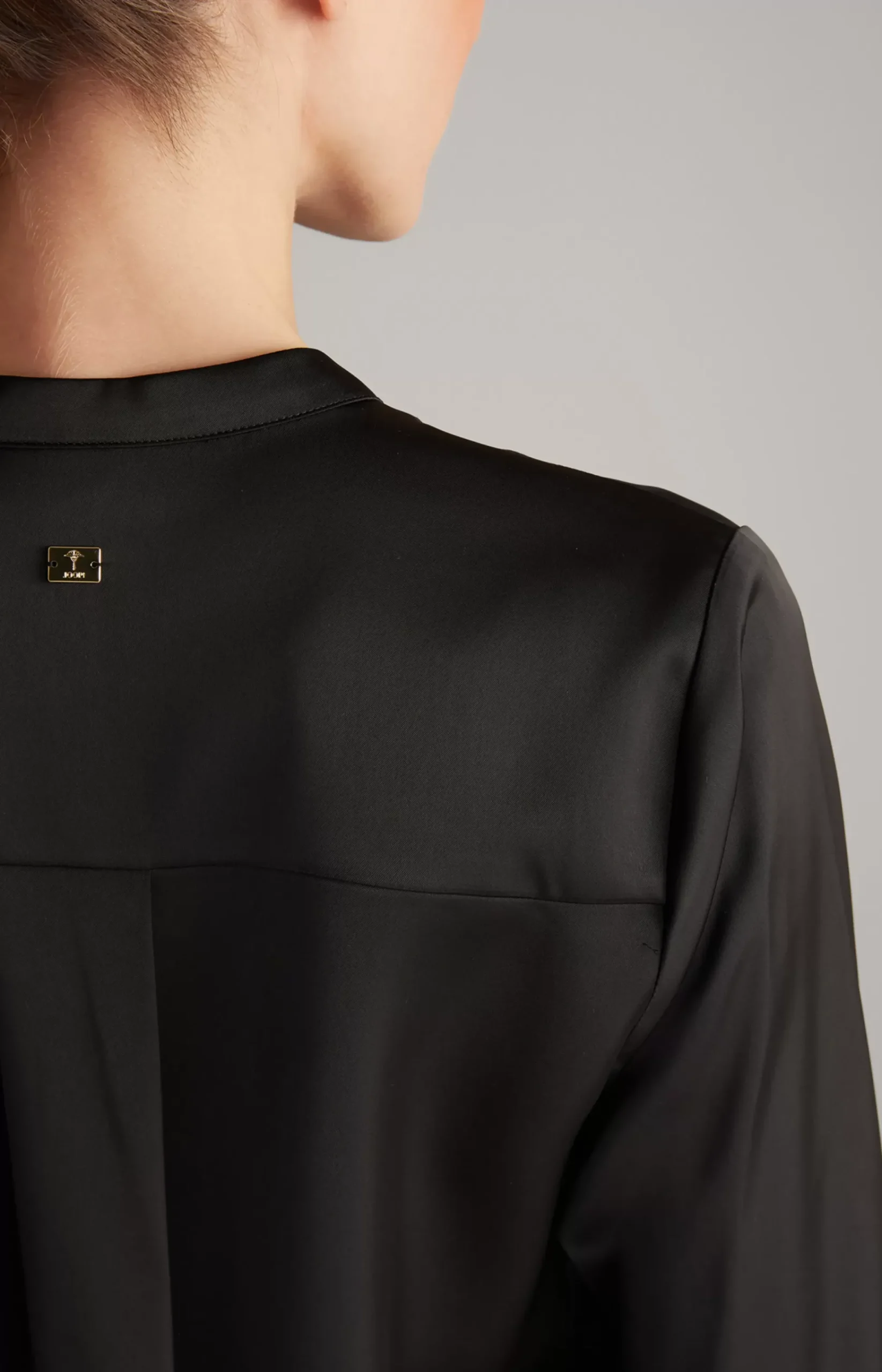 Satin Blouse in Black