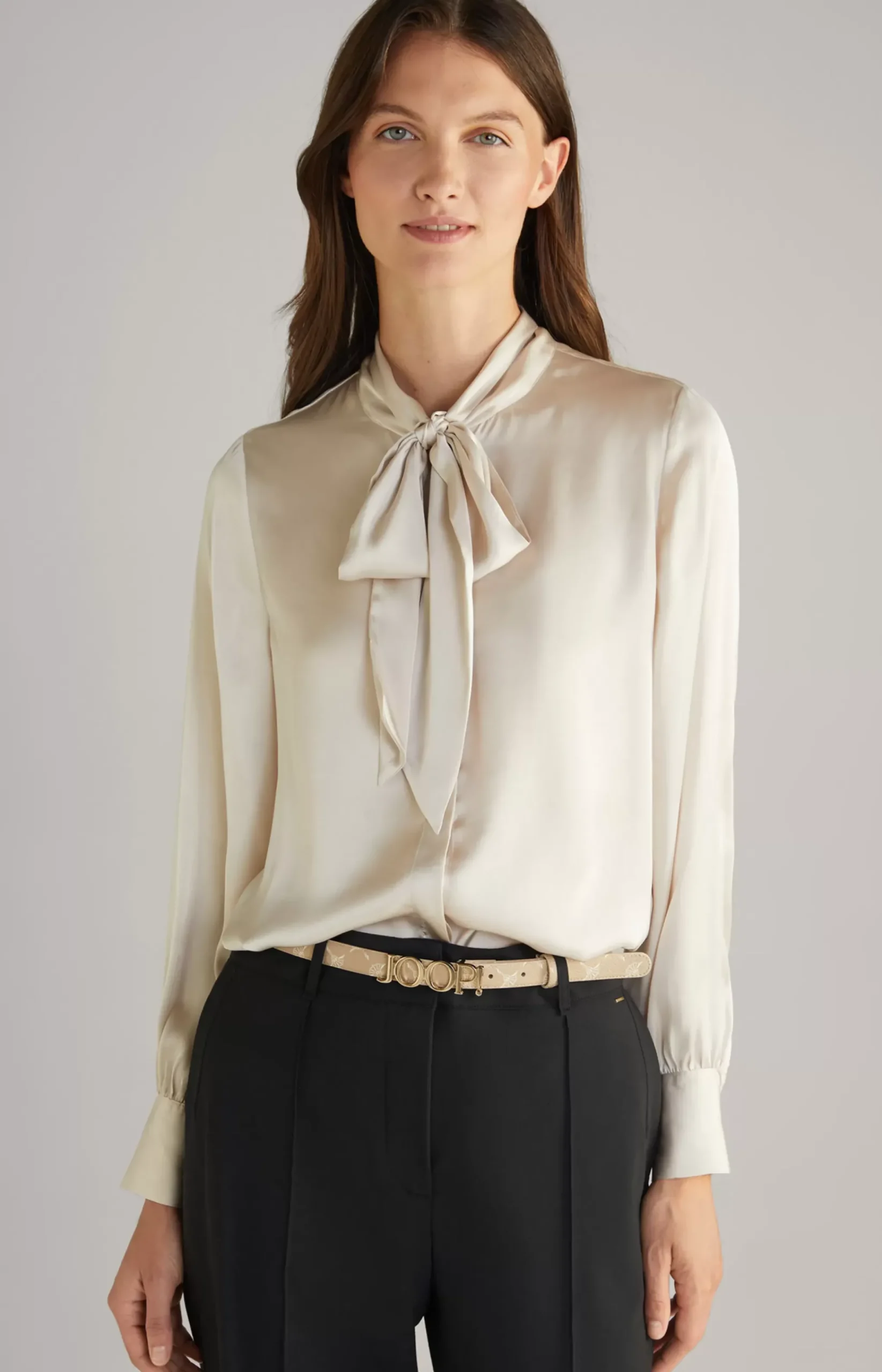 Satin Blouse in Cream