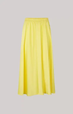 Satin Skirt in Yellow