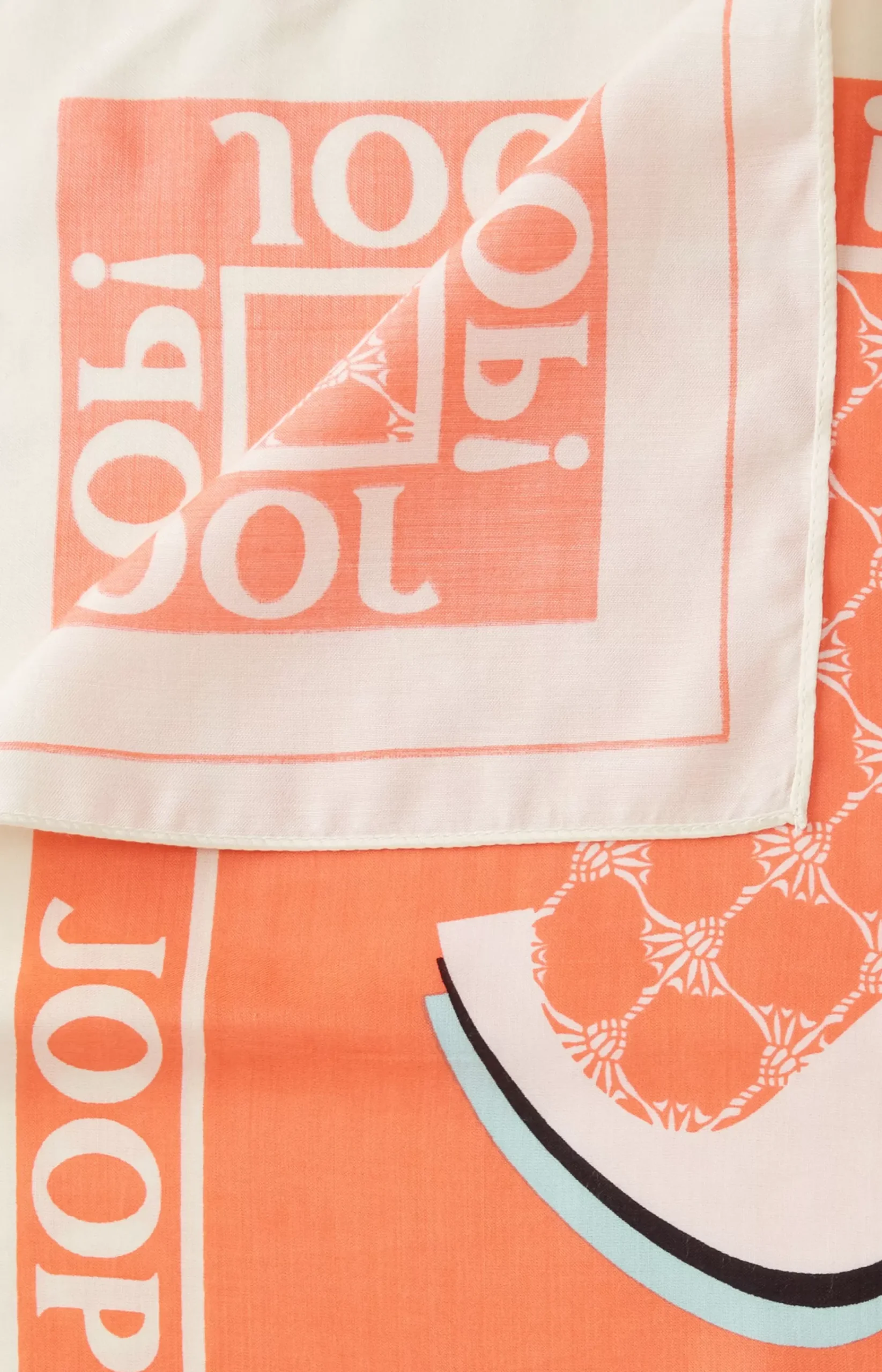 Scarf in an Orange Pattern