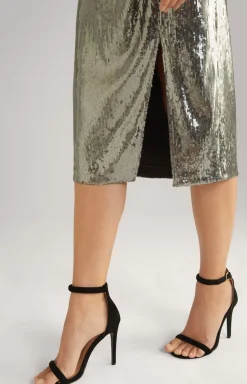 Sequined Skirt in Grey