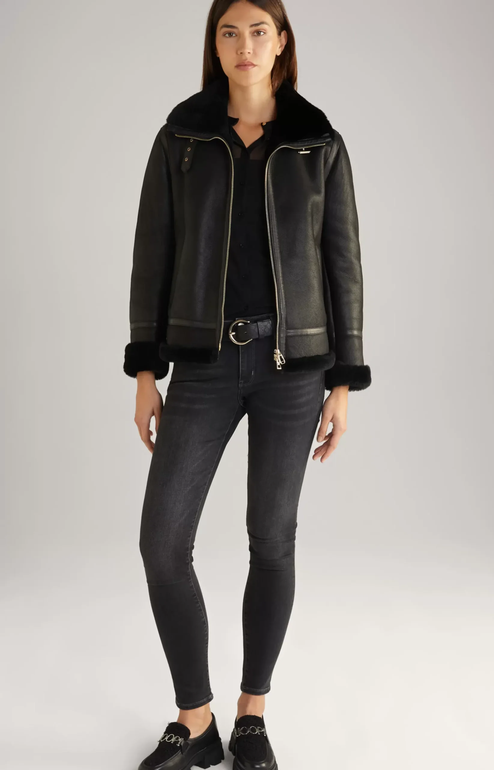 Shearling Jacket in Black
