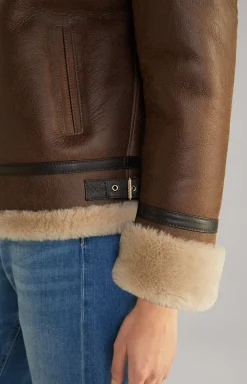 Shearling Jacket in Brown