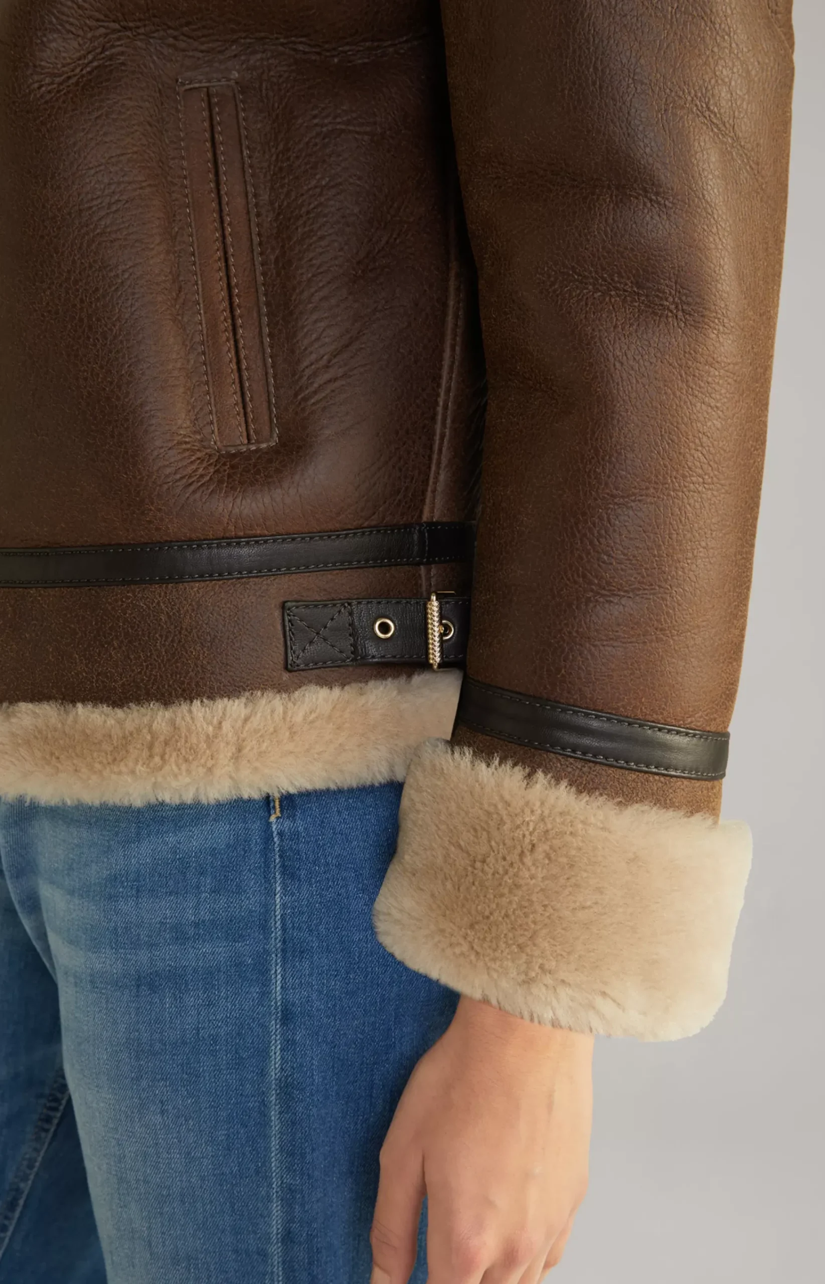 Shearling Jacket in Brown