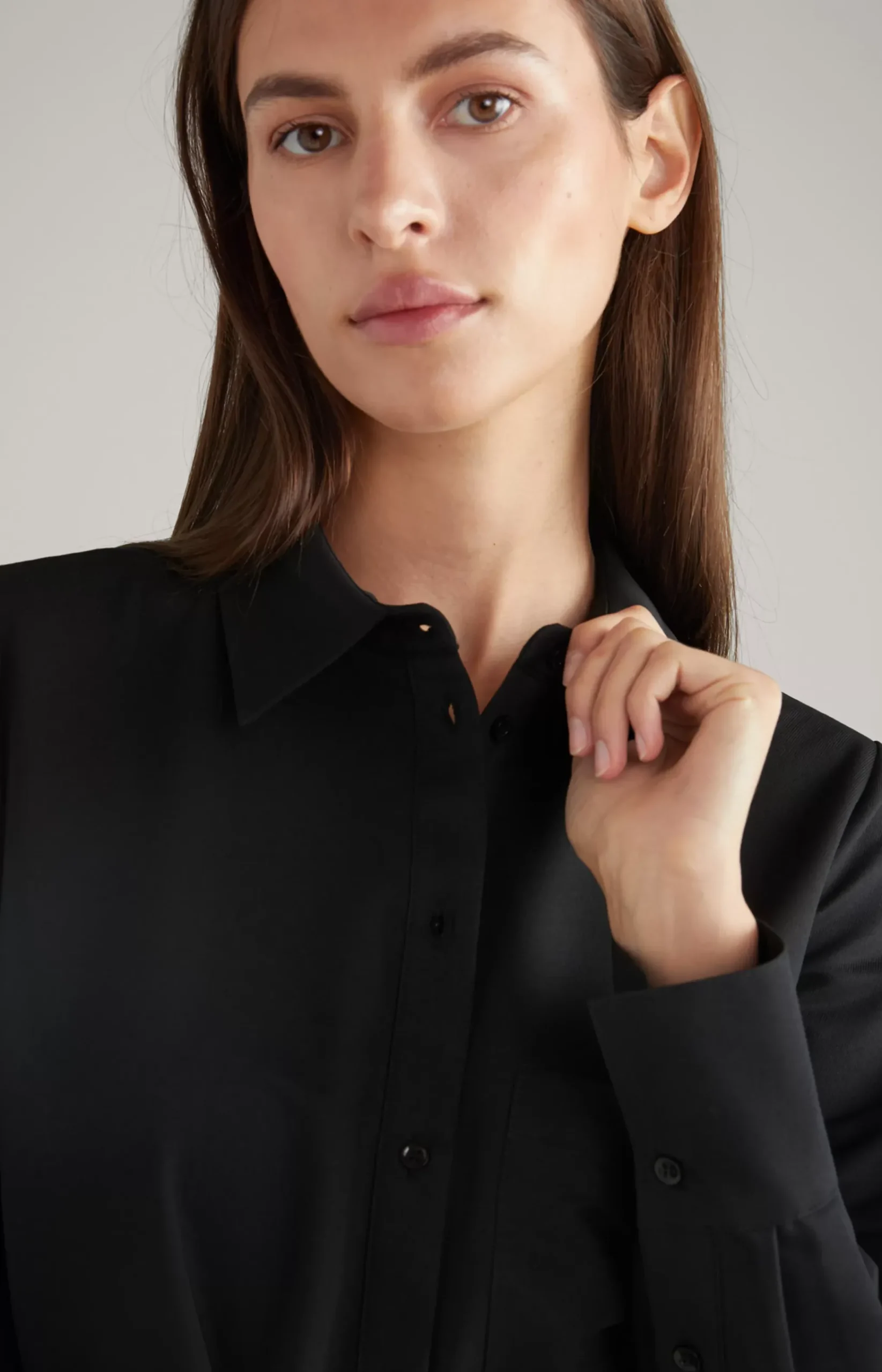 Shirt Dress in Black