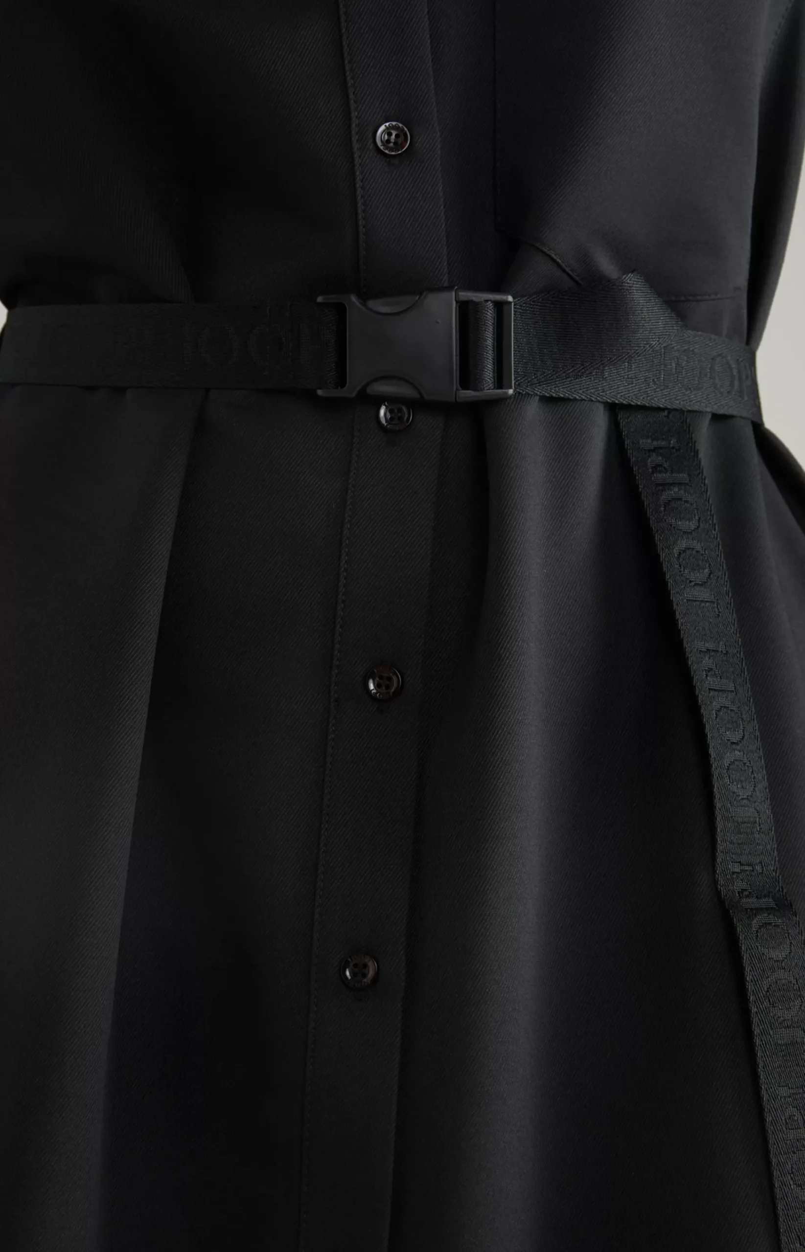 Shirt Dress in Black