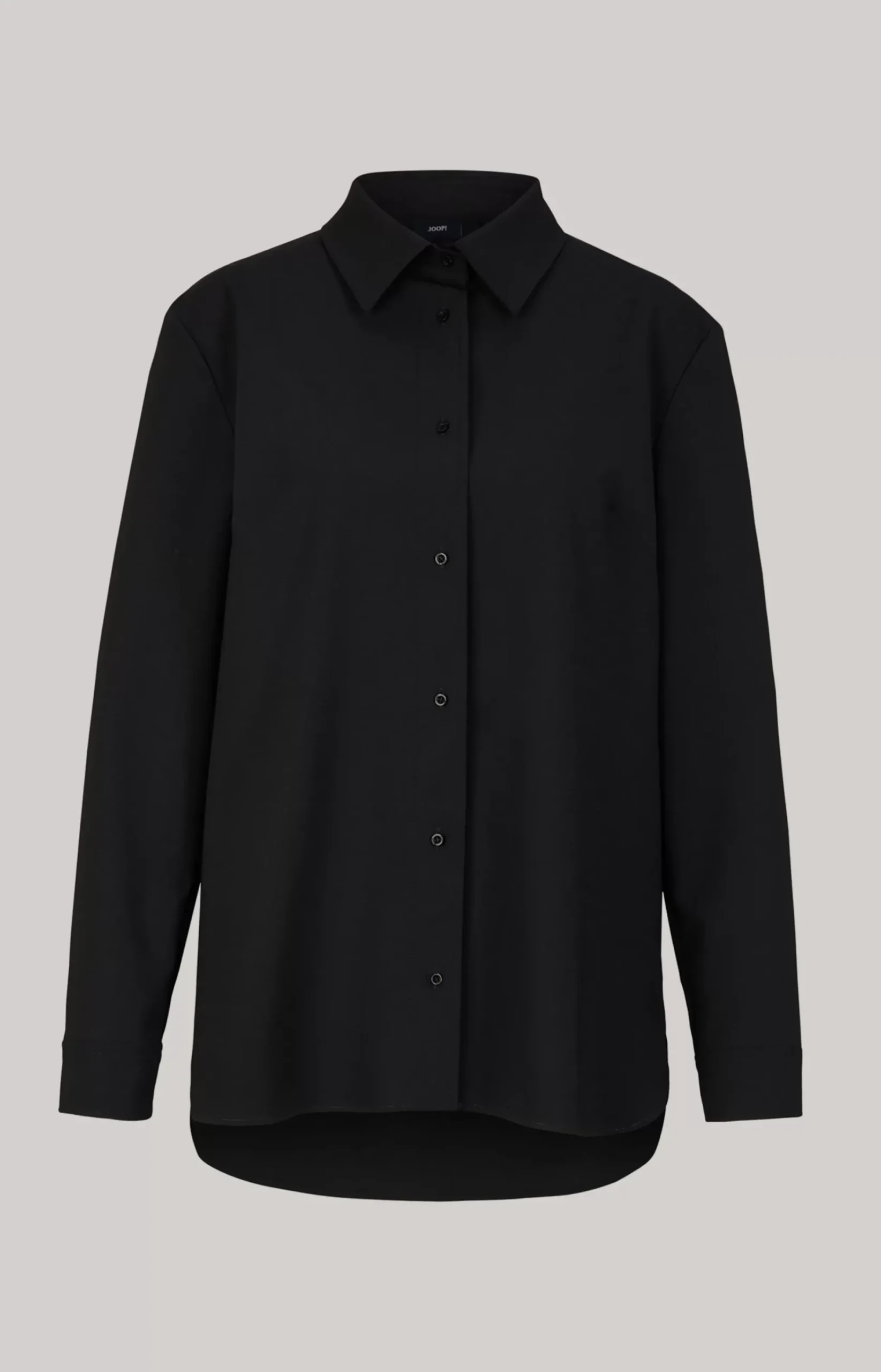 Shirt-style Blouse in Black