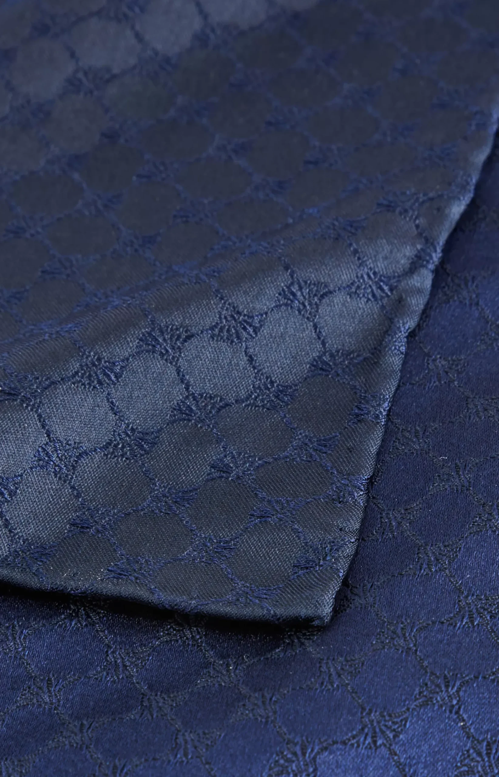 Silk Pocket Square in Dark Blue