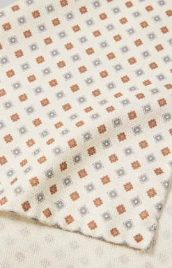 Silk Pocket Square in Off-White