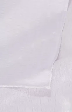 Silk Pocket Square in White