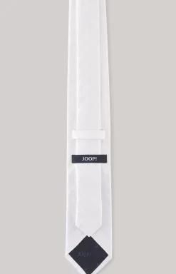 Silk tie in white