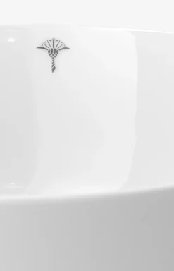 Single Cornflower Bowl 23 cm in White