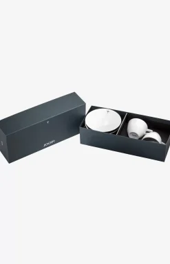 Single Cornflower Expresso Cup - Set of 2 in White
