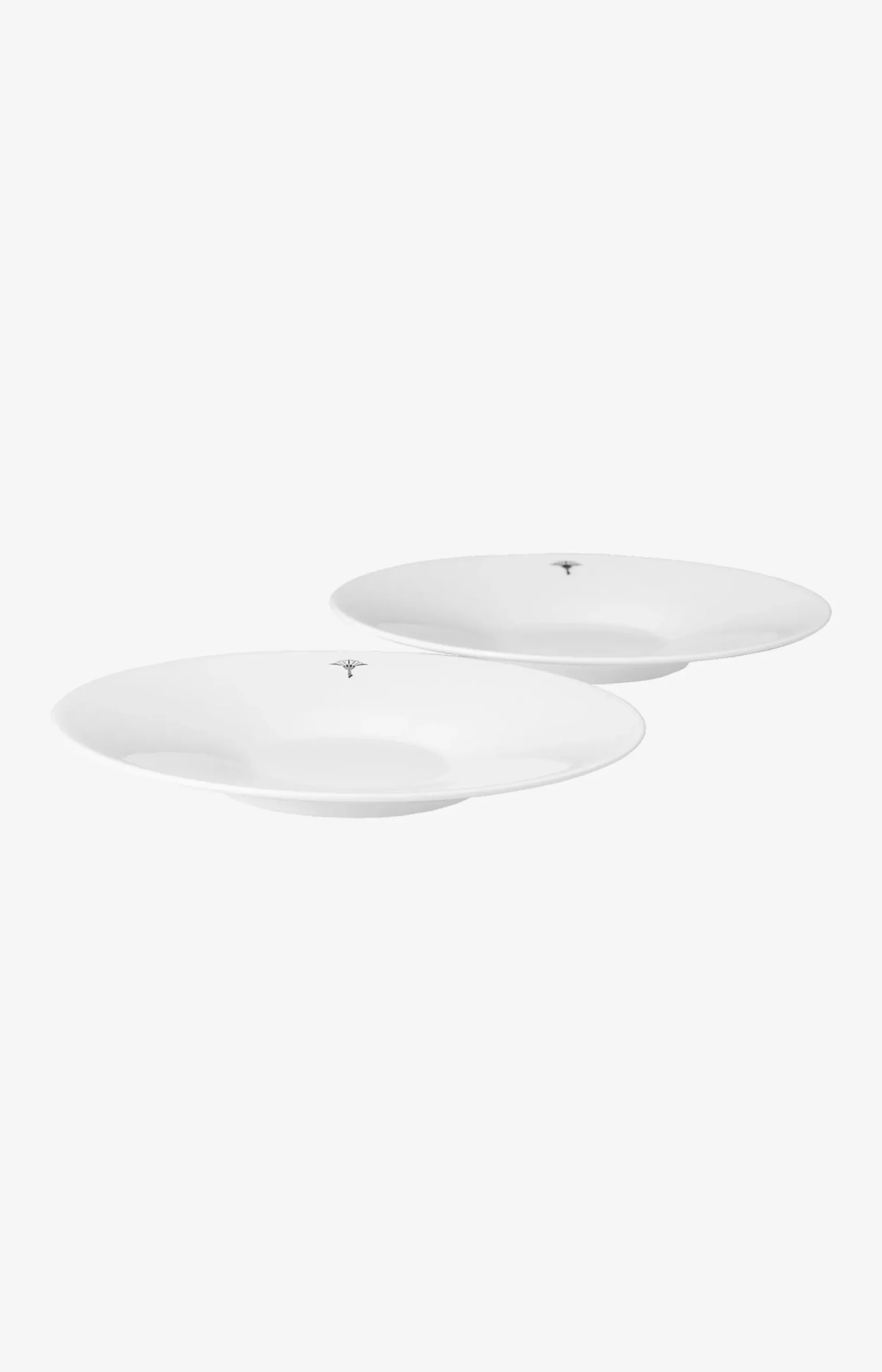 Single Cornflower Saucer - Set of 2 in White