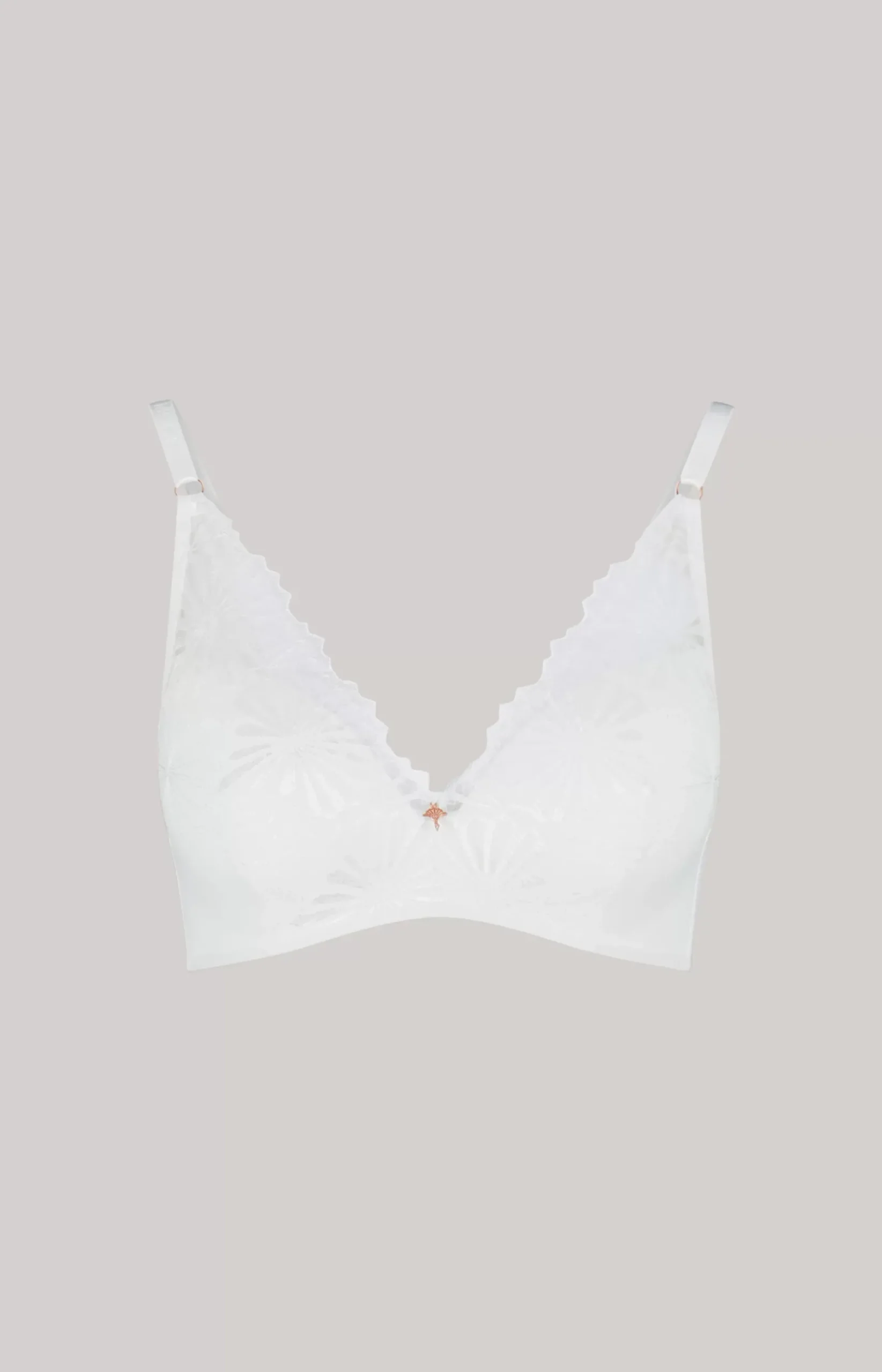 Soft-cup bra in White