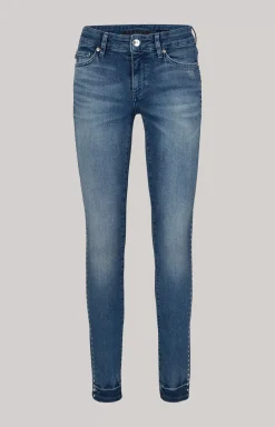 Sue Skinny Jeans in Washed Dark Blue