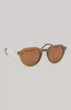 Sunglasses in Olive/Brown