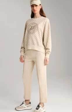 Sweatshirt in a Beige Pattern